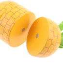 Pretend Role Play Food Fruit Wooden Pineapple Magnetic Connected Kids Toys