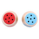 2pcs Pretend Role Play Salt & Pepper Powder Jars Wooden Kids Children Toy