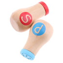 2pcs Pretend Role Play Salt & Pepper Powder Jars Wooden Kids Children Toy