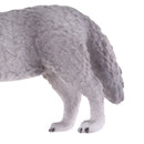 Lifelike Cute Nature Wild Animal Model Figurine Action Figures Kids Playset Toy Gray Wolf