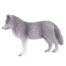 Lifelike Cute Nature Wild Animal Model Figurine Action Figures Kids Playset Toy Gray Wolf