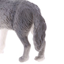 Lifelike Nature Wild Animal Model Figurine Action Figures Kids Playset Toy Gray Wolf