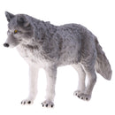 Lifelike Nature Wild Animal Model Figurine Action Figures Kids Playset Toy Gray Wolf