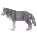 Lifelike Nature Wild Animal Model Figurine Action Figures Kids Playset Toy Gray Wolf