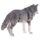 Lifelike Nature Wild Animal Model Figurine Action Figures Kids Playset Toy Gray Wolf