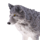 Lifelike Nature Wild Animal Model Figurine Action Figures Kids Playset Toy Gray Wolf