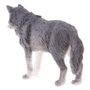 Lifelike Nature Wild Animal Model Figurine Action Figures Kids Playset Toy Gray Wolf