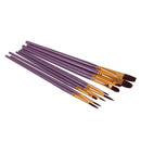 10pcs Assorted Paint Brush Artists Brushes Set Nylon Hair Wood Handle
