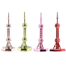 18CM Alloy Oriental Pearl Tower Building Model Desktop Home Ornament Souvenir Champagne
