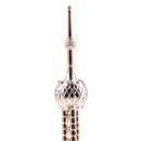 18CM Alloy Oriental Pearl Tower Building Model Desktop Home Ornament Souvenir Champagne