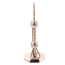18CM Alloy Oriental Pearl Tower Building Model Desktop Home Ornament Souvenir Champagne