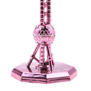 New Alloy Oriental Pearl Tower Figurines Statue Building Model Desktop Ornament Souvenir Rose Red 18CM