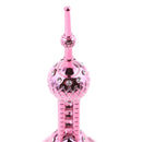 New Alloy Oriental Pearl Tower Figurines Statue Building Model Desktop Ornament Souvenir Rose Red 18CM