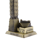 Bronze Taipei 101 Tower Building Architecture Model of Taiwan Desktop Ornament Travel Souvenir Gift