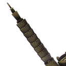Bronze Taipei 101 Tower Building Architecture Model of Taiwan Desktop Ornament Travel Souvenir Gift