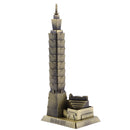 Bronze Taipei 101 Tower Building Architecture Model of Taiwan Desktop Ornament Travel Souvenir Gift