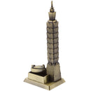 Bronze Taipei 101 Tower Building Architecture Model of Taiwan Desktop Ornament Travel Souvenir Gift