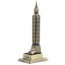 Bronze Taipei 101 Tower Building Architecture Model of Taiwan Desktop Ornament Travel Souvenir Gift