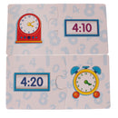 30 Sets Cognitive Card Puzzles Match Time Jigsaw Kids Educational Preschool Toys