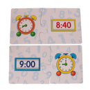 30 Sets Cognitive Card Puzzles Match Time Jigsaw Kids Educational Preschool Toys