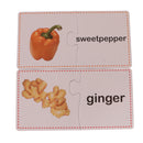 30 Sets Vegetables Cognitive Card Puzzles Self-Correcting Jigsaw Baby Learning Funny Toy Games