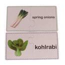 30 Sets Vegetables Cognitive Card Puzzles Self-Correcting Jigsaw Baby Learning Funny Toy Games