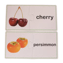 30 Sets Cognitive Card Puzzles Match Fruits Jigsaws Kids Early Educational Preschool Brain Training Toys
