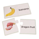 30 Sets Cognitive Card Puzzles Match Fruits Jigsaws Kids Early Educational Preschool Brain Training Toys