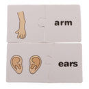 30 Sets Cognitive Card Puzzles Match Organ Jigsaws Kids Early Educational Preschool Toys