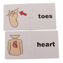 30 Sets Cognitive Card Puzzles Match Organ Jigsaws Kids Early Educational Preschool Toys