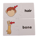 30 Sets Cognitive Card Puzzles Match Organ Jigsaws Kids Early Educational Preschool Toys