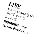 70x50cm PVC 3D Wall Stickers Quote Life Art Murals Decals Home Bedroom Living Room Wall Art Decor Reusable Removable Sticker