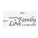 70x50cm PVC 3D Wall Stickers Quote Love Art Murals Decals Home Bedroom Living Room Wall Art Decor Reusable Removable Sticker