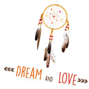 70x50cm PVC 3D Dream Catcher Feather Wall Stickers Art Mural Decals Home Bedroom Living Room Wall Art Decor Waterproof Sticker