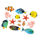 70x50cm PVC 3D Underwater World Wall Stickers Art Murals Decals Home Bedroom Living Room Wall Art Decor Waterproof Sticker