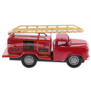 Tin Die-cast Ladder Truck Inertia Friction Vehicle Model for Kids Toy Gift
