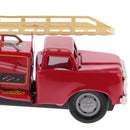 Tin Die-cast Ladder Truck Inertia Friction Vehicle Model for Kids Toy Gift