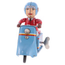Classic Scooter Motorbike Rider Tin Toy Collectible Clockwork Wind Up Toys