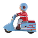 Classic Scooter Motorbike Rider Tin Toy Collectible Clockwork Wind Up Toys