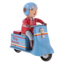 Classic Scooter Motorbike Rider Tin Toy Collectible Clockwork Wind Up Toys