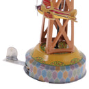 Vintage Wind Up Spining Plane Tower Clockwork Classic Tin Toy Party Favor