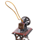 Mini Sewing Machine Model Tin Toy Collectible Gift Hanging Decor Ornaments