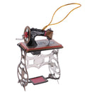Mini Sewing Machine Model Tin Toy Collectible Gift Hanging Decor Ornaments