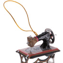 Mini Sewing Machine Model Tin Toy Collectible Gift Hanging Decor Ornaments
