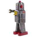Cool Wind Up Walking Robot MS439 Clockwork Tin Toy with Key Collectible Gift