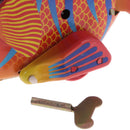 Classic Tin Toy Collectible Happy Fish Clockwork Wind Up Toys for Kid/Child