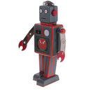 Cool Wind Up Walking Robot Antenna Clockwork Tin Toy w/ Key Collectible Gift