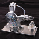 Stirling Engine Generator Hot Air Motor Model Educational Toy Kit wi/ LED