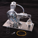 Stirling Engine Generator Hot Air Motor Model Educational Toy Kit wi/ LED