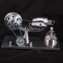 Stirling Engine Generator Hot Air Motor Model Educational Toy Kit wi/ LED